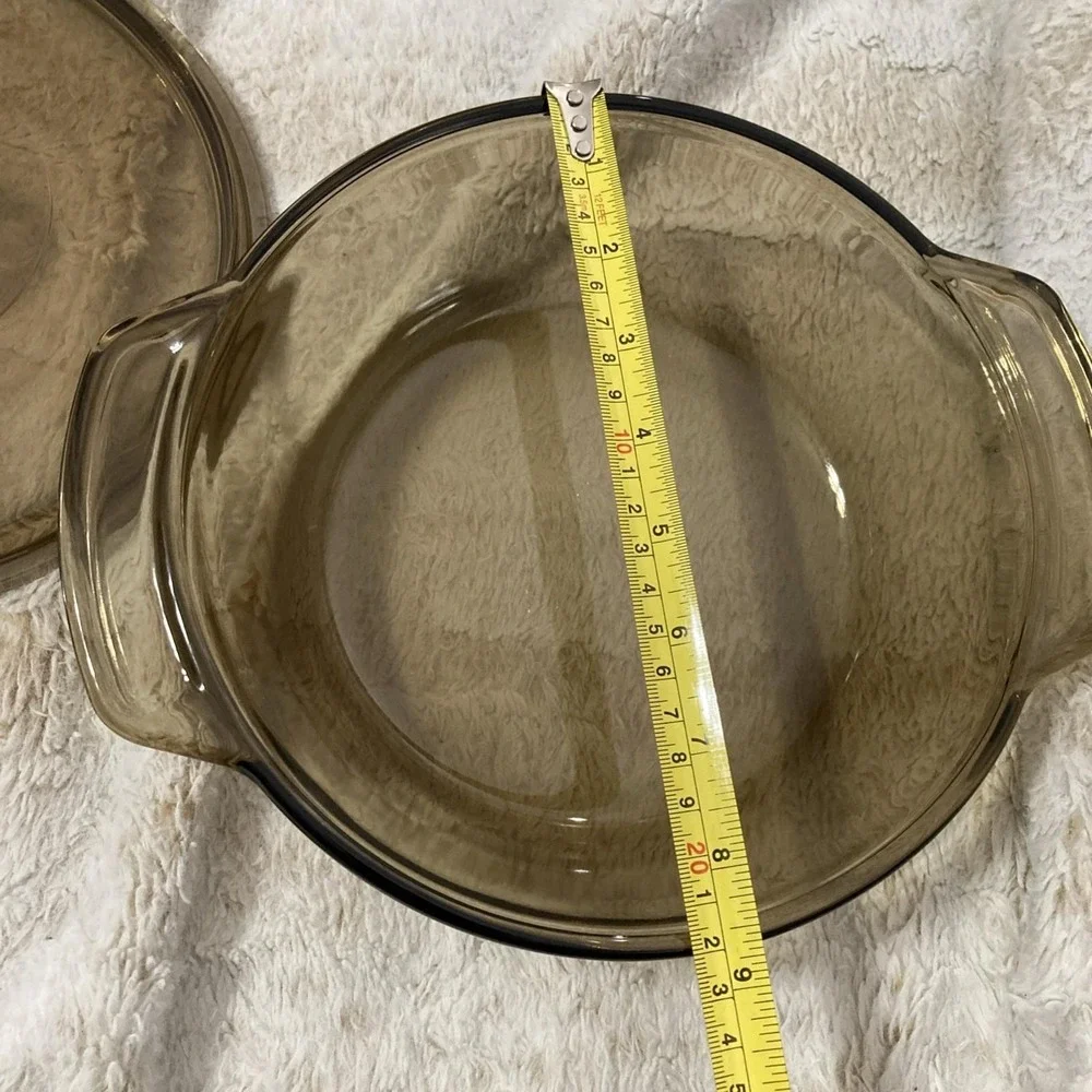 VTG Anchor Hocking Ovenware 1.5 Quart Brown Glass Casserole Dish #1037 w/Lid